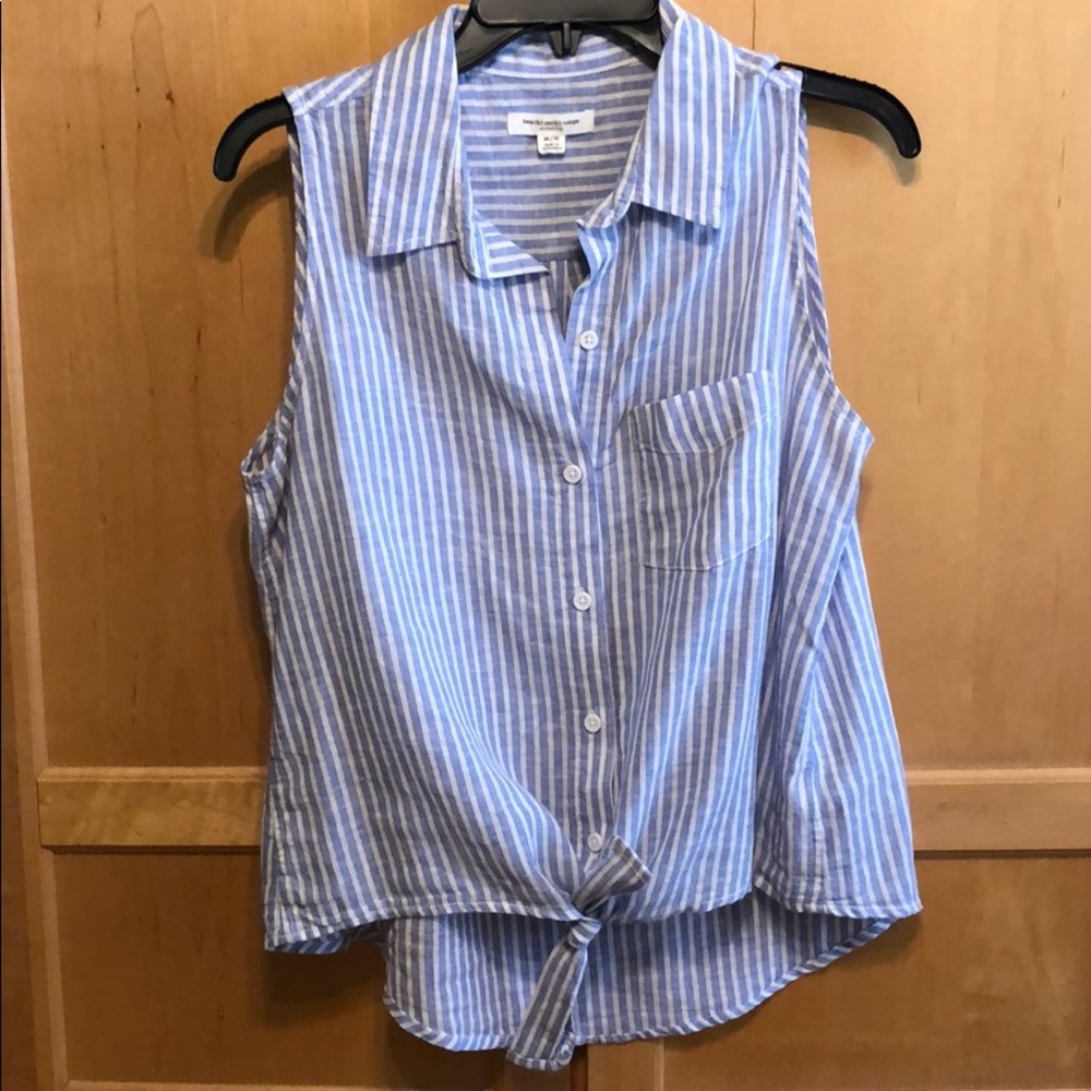 Linen collar tank